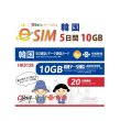 画像1: 【eSIM/メール納品】韓国 10GB5日 データ+音声通話 プリペイドeSIM ChinaUnicom※※eSIMにつき5％OFF※※ (1)