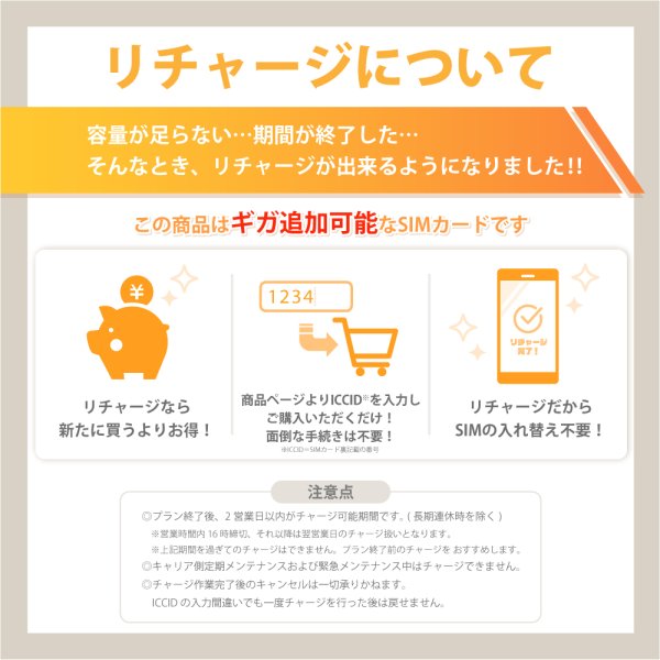 画像3: 【物理SIM/ネコポスゆうパケット発送】docomoMVNO回線 データ専用 SIMカード 50GB/180日 (3)