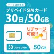 画像1: 【物理SIM/ネコポスゆうパケット発送】docomoMVNO回線 データ専用 SIMカード 50GB/30日 (1)