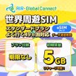 画像1: 【eSIM/メール納品】世界周遊49地域 スタンダードプラン データ専用 （5GB/有効期限なし）リチャージ式eSIM 【AIR-Global Connect】※※eSIMにつき5％OFF※※ (1)