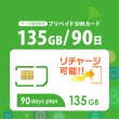 画像1: 【物理SIM/ネコポスゆうパケット発送】docomoMVNO回線 データ専用 SIMカード 135GB/90日 (1)